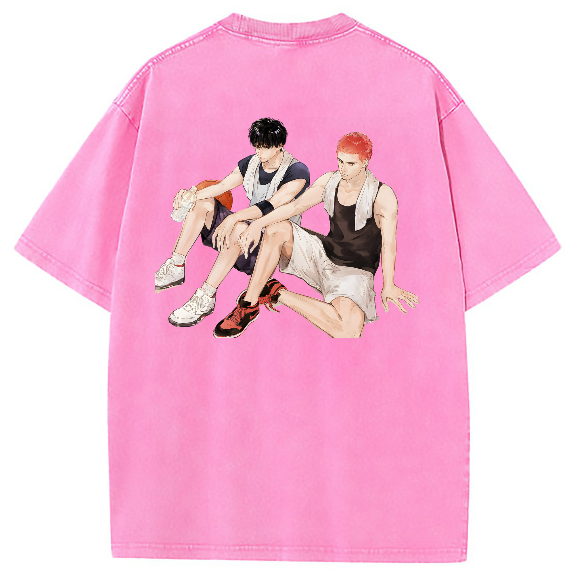 （画像用） SLAM DUNK／スラムダンク 綿100% ヴィンテージ風 半袖Tシャツ（背面プリント）